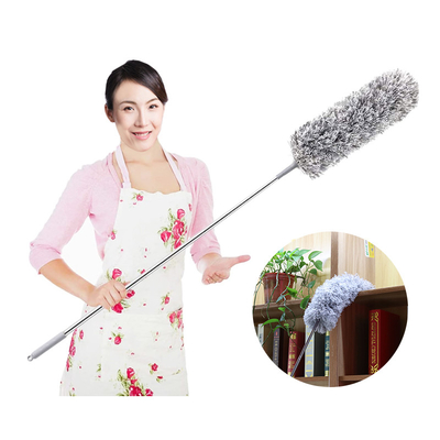Łatwe do czyszczenia słupek ze stali nierdzewnej i duszer Microfiber Dust Duster Elastyczna głowa szczotki